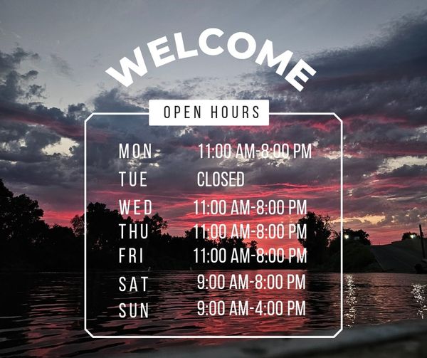 Updated hours of operation